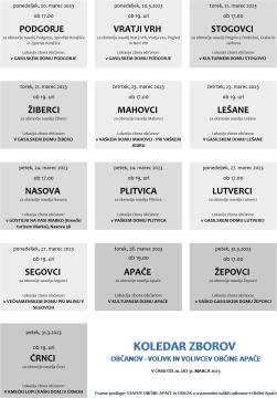 KOLEDAR ZBOROV OBČANOV 2023